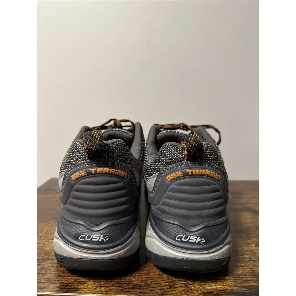 New Balance 481v3 Trail Shoes Men Sz 12 4E Grey/Orange Running Sneaker NO INSOLE
